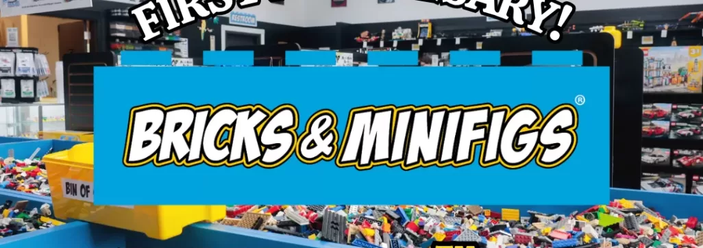 Bricks and minifigs 1st anniversary